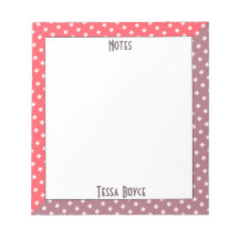 Cute Girly Coral Pink Color Monogramed