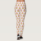 Cute Girly Cupcake met Cherry op Top Leggings (Achterkant)