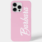 Cute Girly Custom Blush Pink Name  Case-Mate iPhone Case (Achterkant)