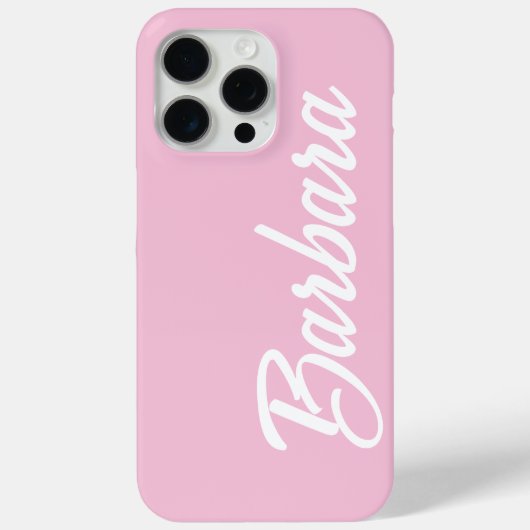 Cute Girly Custom Blush Pink Name  Case-Mate iPhone Case (Achterkant)