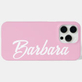 Cute Girly Custom Blush Pink Name  Case-Mate iPhone Case (Achterkant (horizontaal))