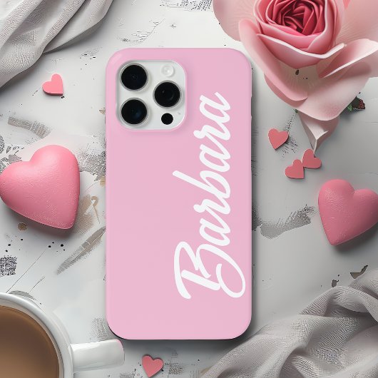 Cute Girly Custom Blush Pink Name  Case-Mate iPhone Case