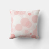 Cute Girly Elegant Pink Polka Dots Kussen (Achterkant)