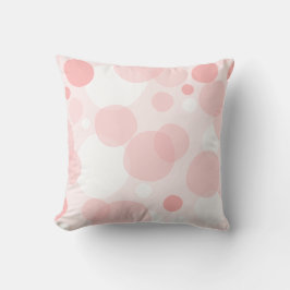 Cute Girly Elegant Pink Polka Dots Kussen