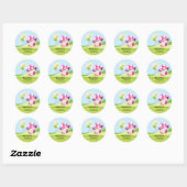 Cute girly fairy ronde sticker (Vel)