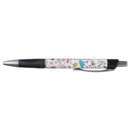 Cute Girly Fun Unicorn Rainbow Stars Butterflies Pen