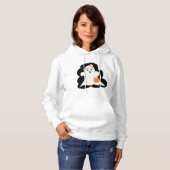 Cute Girly Ghost Halloween Trick or Treat Hoodie (Voorkant volledig)