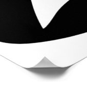 Cute Girly Ghost Halloween Trick or Treat Poster (Hoek)