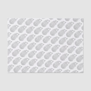 Cute Girly Gray Hedgel Kinder Baby Girl Pattern Tissuepapier