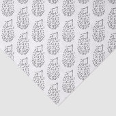 Cute Girly Gray Hedgel Kinder Baby Girl Pattern Tissuepapier (Detail)
