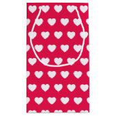 Cute Girly Heart Pattern Valentijnsdag Gift Klein Cadeauzakje (Achterkant)