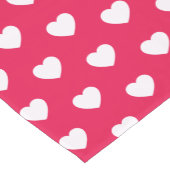 Cute Girly Heart Pattern Valentijnsdag Gift Korte Tafelloper (Hoek)