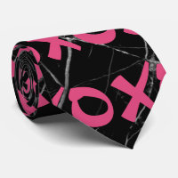 Cute girly hot roze zwarte marmer xoxo hugs kisses