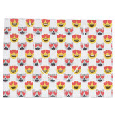 Cute Girly in Love Hearts Cat Emoji Pattern Groot Cadeauzakje (Achterkant)