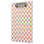 Cute Girly in Love Hearts Cat Emoji Pattern Klembord (Links)