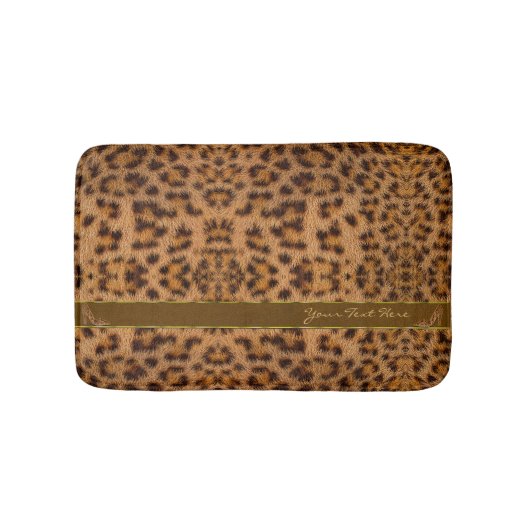 Cute Girly Jaguar Pattern Animal Print & Stiletto Badmat (Voorkant)