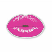 Cute Girly Lips, Kiss Sticker (Voorkant)
