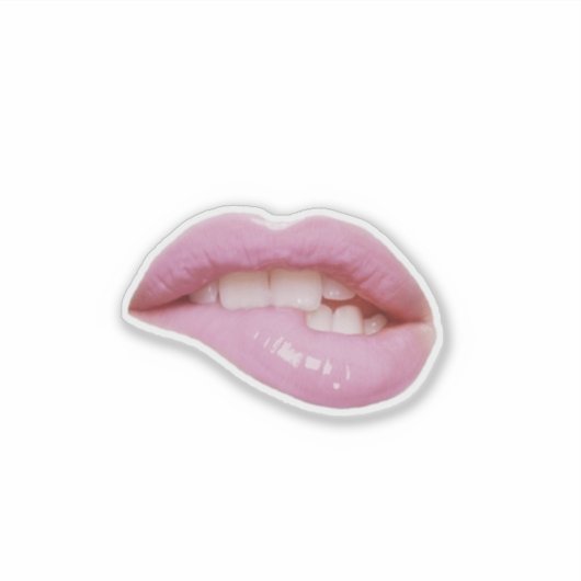 Cute Girly Lips Sticker (Voorkant)