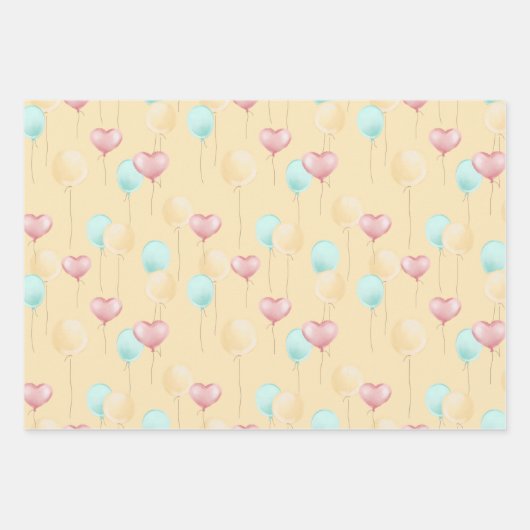 Cute Girly Llama Fun Gift Inpakpapier Vel (Voorkant 3)