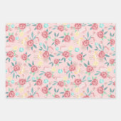 Cute Girly Llama Fun Gift Inpakpapier Vel (Voorkant 2)