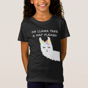 Cute Girly Llama Quote T-shirt