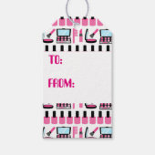 Cute girly make keup label cadeaulabel (Voorkant)