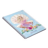 Cute Girly Mermaid Monogram Notitieboek (Rechterzijde)