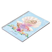 Cute Girly Mermaid Monogram Notitieboek (Linkerzijde)