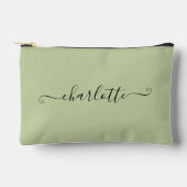 Cute Girly Minimalist Custom Name | Sage Green Etui (Voorkant)