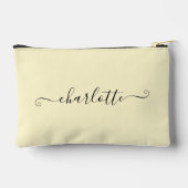 Cute Girly Minimalistische Aangepaste Naam | Crème Etui (Achterkant)