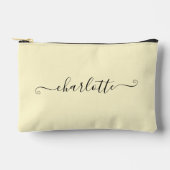 Cute Girly Minimalistische Aangepaste Naam | Crème Etui (Voorkant)