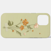Cute Girly oranje blooming floral Hoesje-Mate Case-Mate iPhone Case (Achterkant (horizontaal))