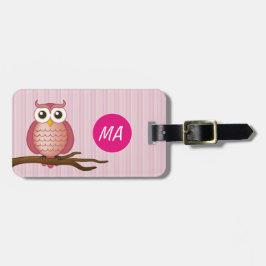 Cute Girly Owl | Bagagelabel
