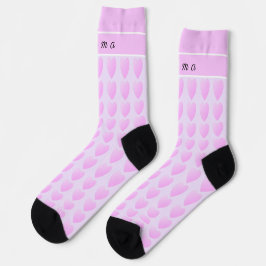 Cute Girly Paars Hearts All-Over-Print Socks Sokken