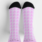 Cute Girly Paars Hearts All-Over-Print Socks Sokken (Top)