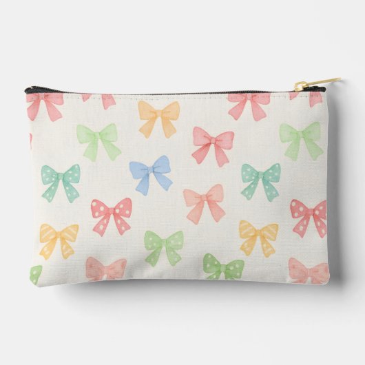 Cute Girly Pastel Coquette Bow Pattern Etui (Achterkant)