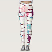 Cute Girly Pattern Leggings (Voorkant)