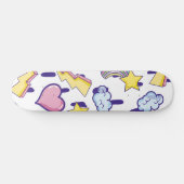 Cute Girly Pattern Persoonlijk Skateboard (Horizontaal)