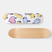 Cute Girly Pattern Persoonlijk Skateboard (Horizontaal)
