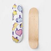 Cute Girly Pattern Persoonlijk Skateboard (Voorkant)