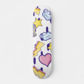 Cute Girly Pattern Persoonlijk Skateboard (Voorkant)
