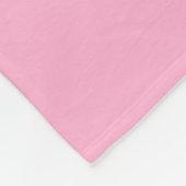 Cute Girly Peach Coral Pink Geometric Monogram Fleece Deken (Hoek)