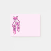 Cute Girly Pink Ballet Shoes Post-it® Notes (Voorkant)