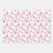 Cute Girly Pink Birthday Party ballonnen Inpakpapier Vel (Voorkant 2)