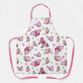 Cute Girly Pink Butterfly Pattern Schort (Voorkant)