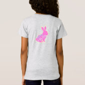 Cute Girly Pink Easter Bunny Ears T-shirt (Achterkant)