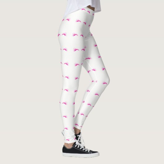 Cute Girly Pink Lashes Leggings (Rechts)