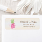 Cute Girly Pink Pineapple Etiket (Insitu)