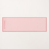 Cute Girly Pink Polka Dot Design Zen Yoga Namaste Yogamat (Achterkant (horizontaal))