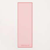 Cute Girly Pink Polka Dot Design Zen Yoga Namaste Yogamat (Voorkant)